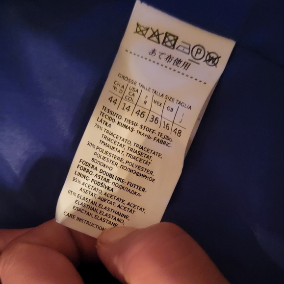 Max Mara Ruffle Blue Blazer - Picture 8 of 9